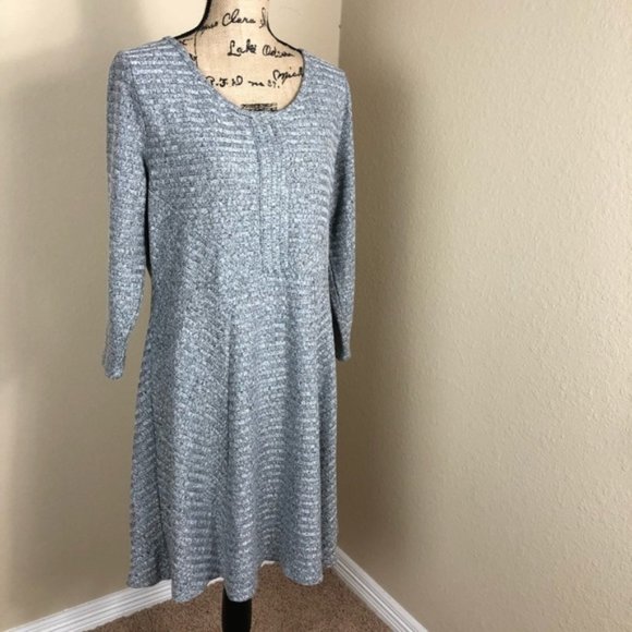 Cloud Chaser Dresses & Skirts - Cloud Chaser Grey Knit Stretch Sweater Dress XXL